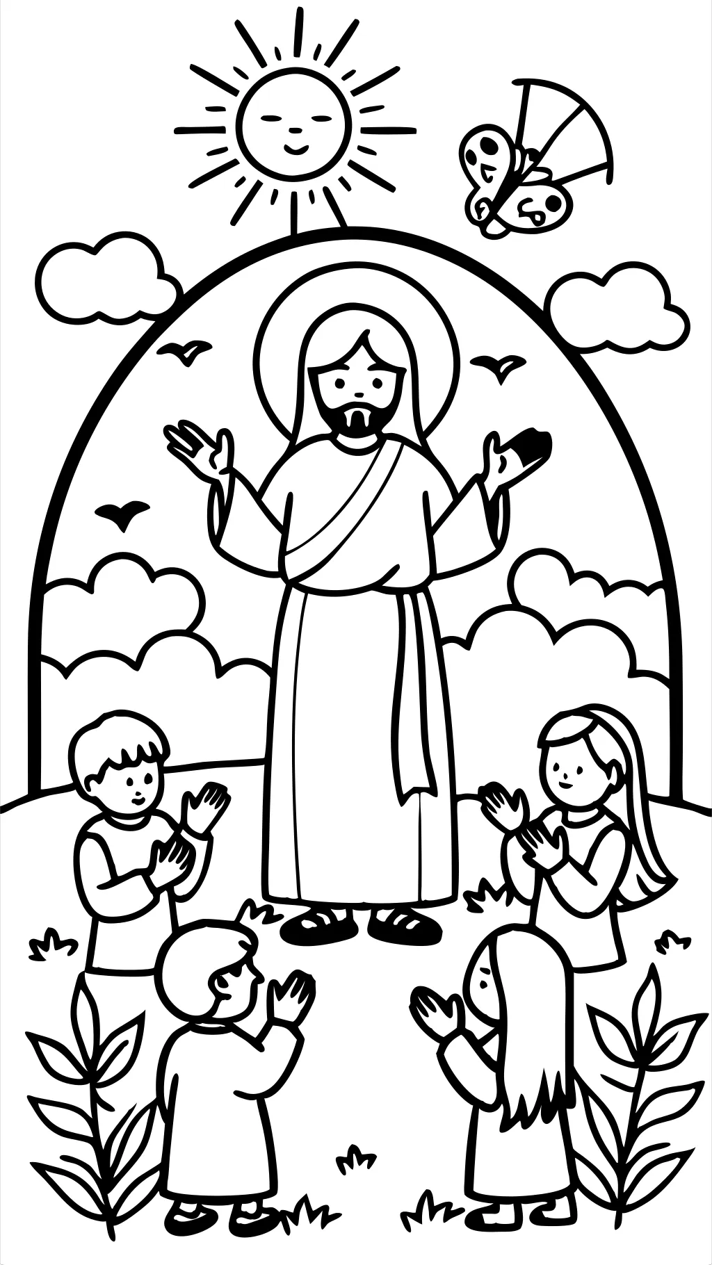 coloring pages easter jesus